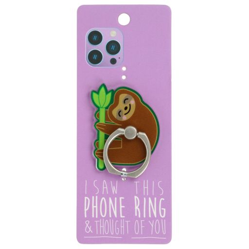 Phone Ring Holder _ PR047 - I Saw This Phone Ring - Sloth