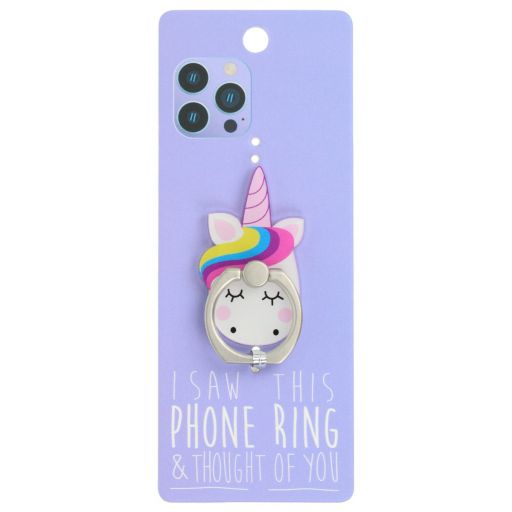 Phone Ring Holder - PR056 - I Saw This Phone Ring - Unicorn 1
