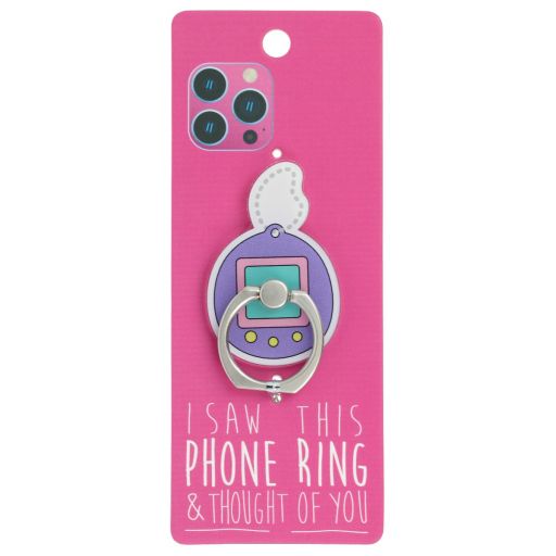 Phone Ring Holder - PR065 - I Saw This Phone Ring - Tamagotchi