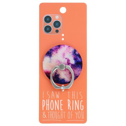 Phone Ring Holder _ PR099 - I Saw This Phone Ring - Pink Galaxy 2
