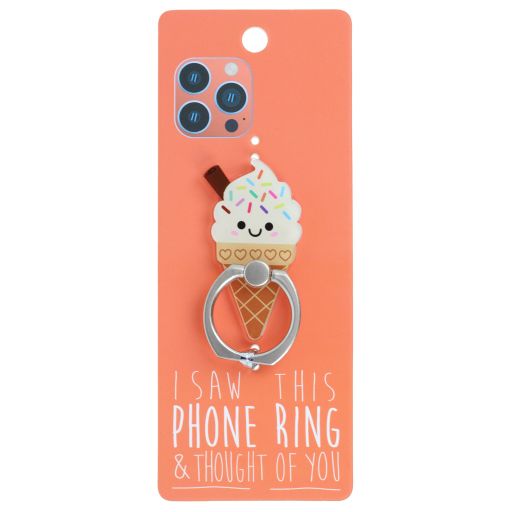 Phone Ring Holder _ PR119 - I Saw This Phone Ring - Cute Ice Cream