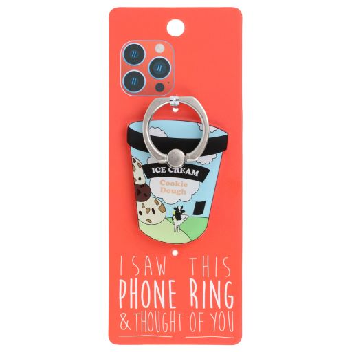Phone Ring Holder _ PR123 - I Saw This Phone Ring - Ice Cream Tub