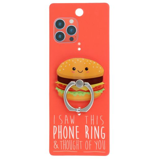 Phone Ring Holder _ PR128 - I Saw This Phone Ring - Burger