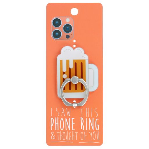 Phone Ring Holder _ PR134 - I Saw This Phone Ring - Beer