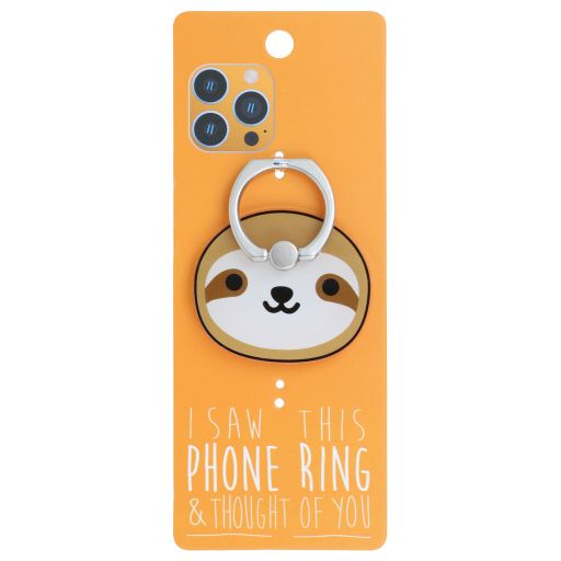 Phone Ring Holder _ PR136 - I Saw This Phone Ring - Sloth Face