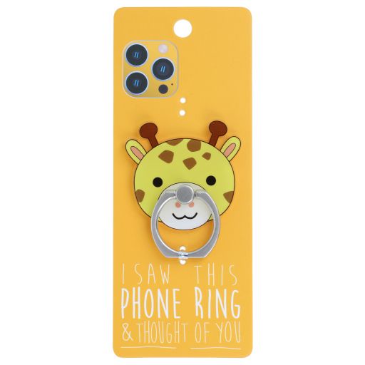 Phone Ring Holder _ PR137 - I Saw This Phone Ring - Giraffe