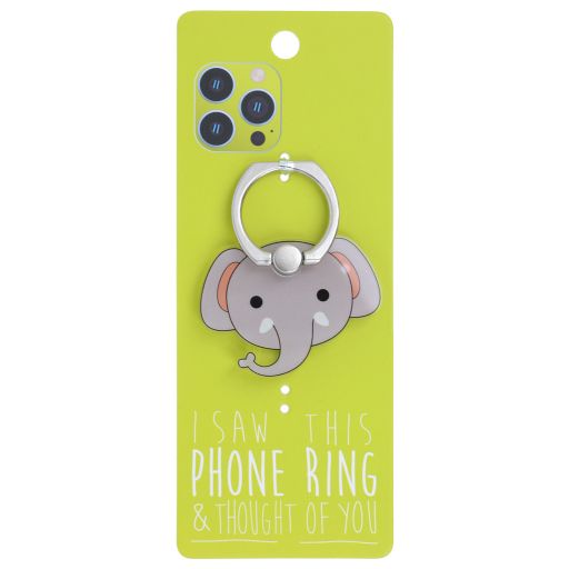 Phone Ring Holder _ PR138 - I Saw This Phone Ring - Elephant