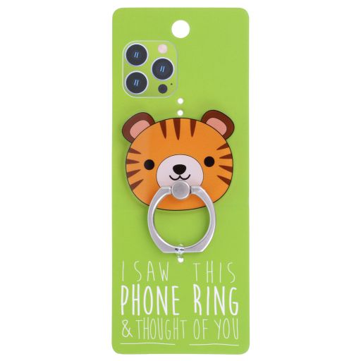 Phone Ring Holder _ PR139 - I Saw This Phone Ring - Tiger