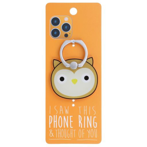 Phone Ring Holder _ PR146 - I Saw This Phone Ring - Owl