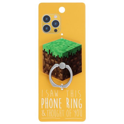 Phone Ring Holder _ PR167 - I Saw This Phone Ring - Minecraft