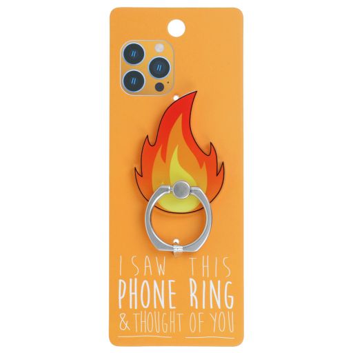 Phone Ring Holder _ PR176 - I Saw This Phone Ring - Flame