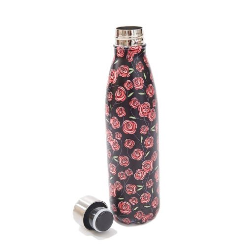 Eco Chic - Thermal Bottle (thermosfles) - T23 - Black - Mackintosh Rose 